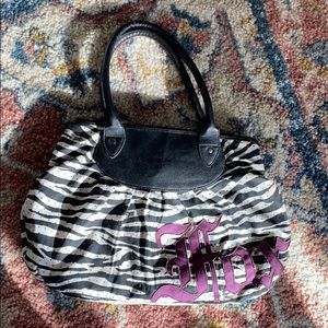 Vintage fox zebra purse tote y2k 90s